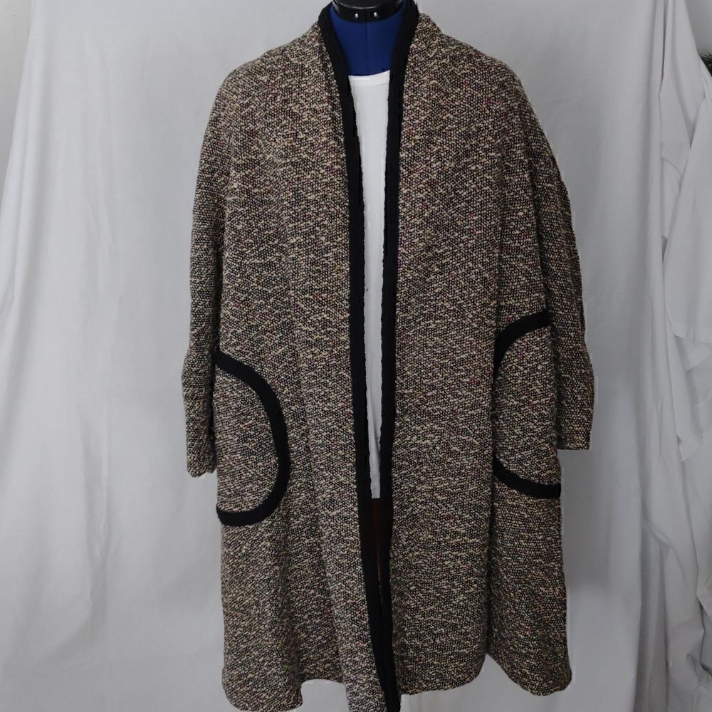 Vintage Reversible Woman's Wrap Around Wool Jacket